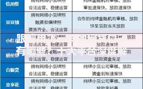 跟信用飞一样的网贷口子有哪些？十大平台深度解析
