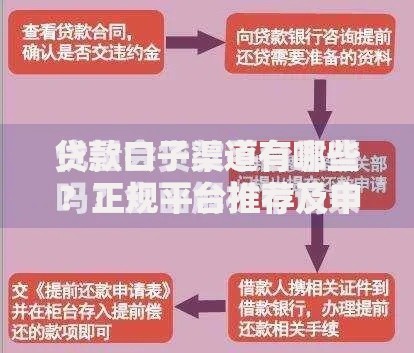 贷款口子渠道有哪些？正规平台推荐及申请技巧