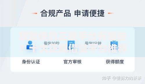 放款快的正规平台有哪些？十大正规借贷平台推荐