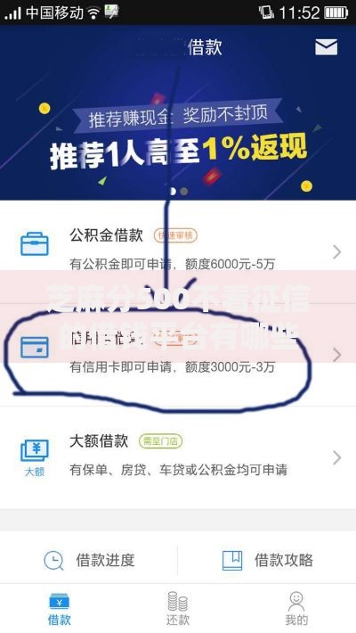 芝麻分500不看征信的借钱平台有哪些？低门槛借贷推荐