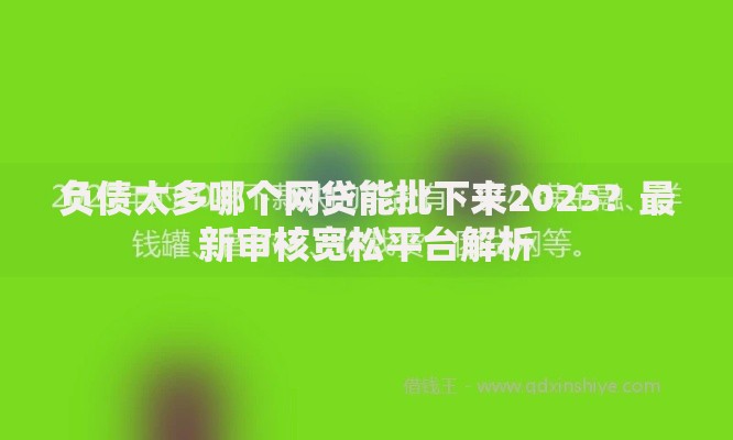 负债太多哪个网贷能批下来2025？最新审核宽松平台解析