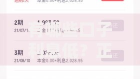 有哪些口子利息低？正规低息贷款平台解析