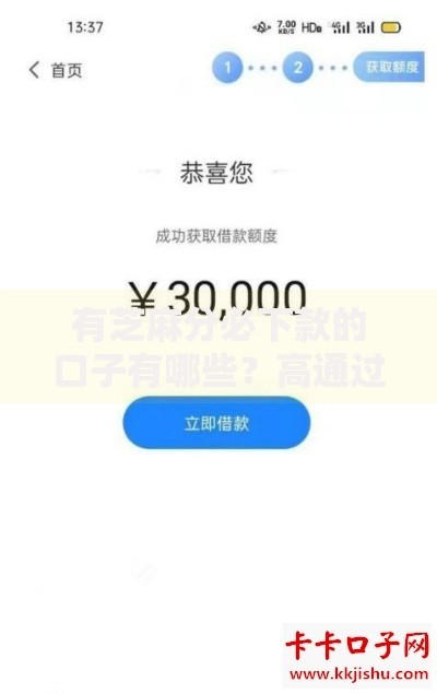 有芝麻分必下款的口子有哪些？高通过率平台解析