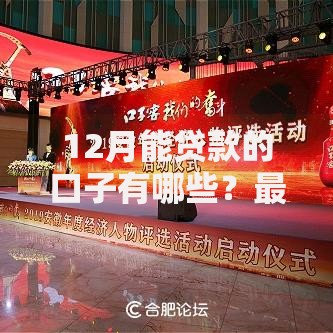 12月能贷款的口子有哪些？最新渠道解析