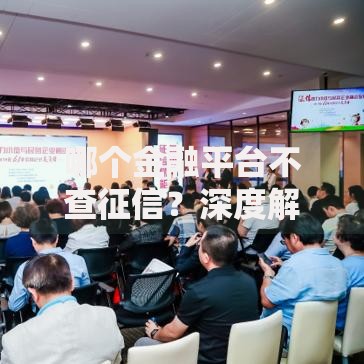 哪个金融平台不查征信？深度解析与权威指南