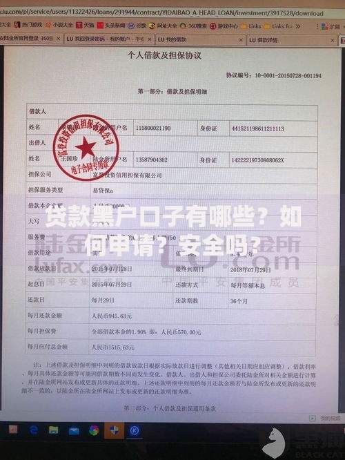 贷款黑户口子有哪些？如何申请？安全吗？