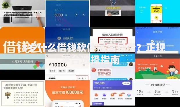 18岁什么借钱软件最容易借？正规平台选择指南