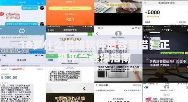 18岁什么借钱软件最容易借？正规平台选择指南