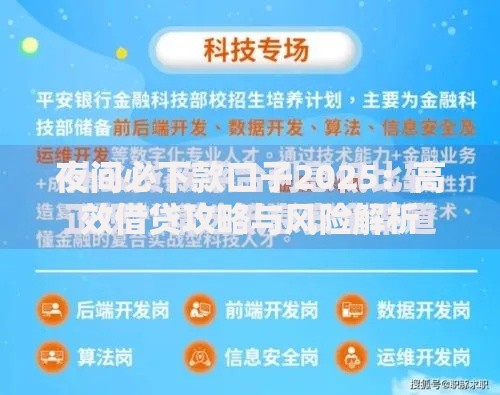 夜间必下款口子2025：高效借贷攻略与风险解析