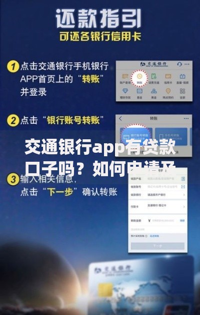 交通银行app有贷款口子吗?如何申请及条件解析 交通银行app有贷款口子吗?如何申请及条件解析