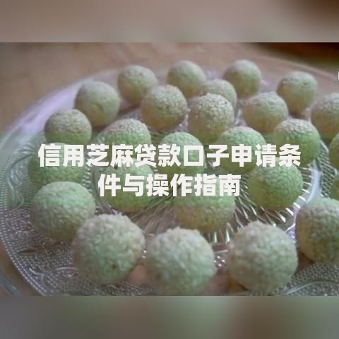 信用芝麻贷款口子申请条件与操作指南