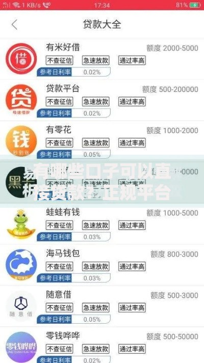 有哪些口子可以直接贷款?正规平台解析与申请指南 有哪些口子可以直接贷款?正规平台解析与申请指南