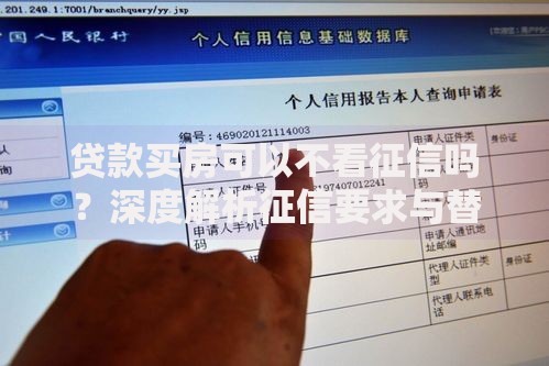贷款买房可以不看征信吗？深度解析征信要求与替代方案