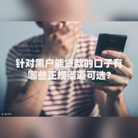 针对黑户能贷款的口子有哪些正规渠道可选？