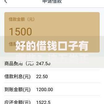 好的借钱口子有哪些？这五类正规平台值得推荐