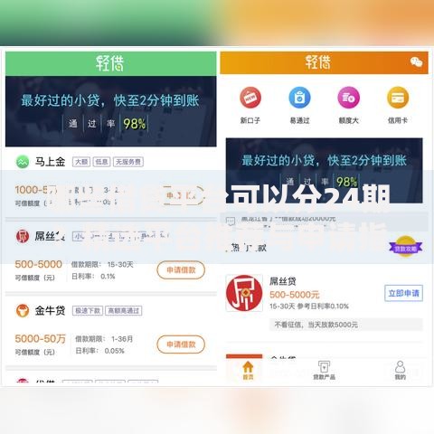 哪些借贷平台可以分24期？精选平台推荐与申请指南