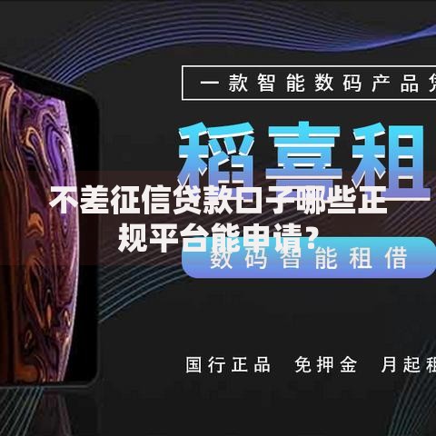 不差征信贷款口子哪些正规平台能申请？