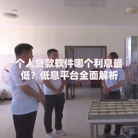 个人贷款软件哪个利息最低？低息平台全面解析