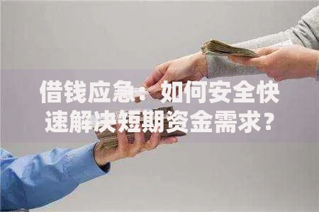 借钱应急：如何安全快速解决短期资金需求？