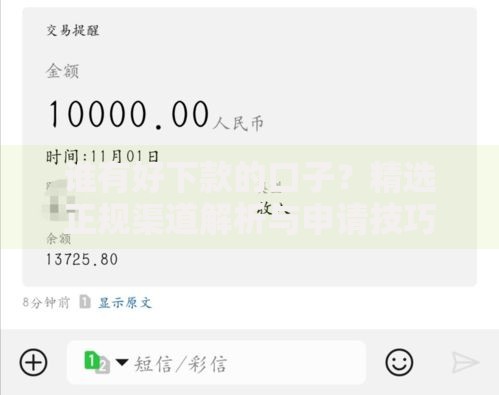 谁有好下款的口子？精选正规渠道解析与申请技巧