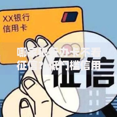 哪家银行办卡不看征信？低门槛信用卡申请指南