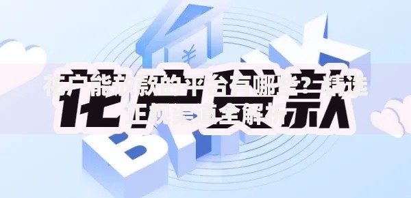花户能放款的平台有哪些？精选正规渠道全解析