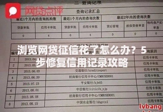 浏览网贷征信花了怎么办?5步修复信用记录攻略 浏览网贷征信花了怎么办?5步修复信用记录攻略