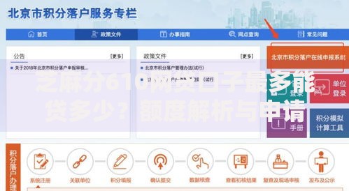 芝麻分610网贷口子最多能贷多少？额度解析与申请策略