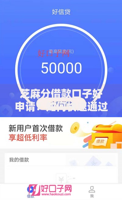 芝麻分借款口子好申请？如何快速通过审核