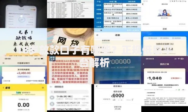 18岁放款口子有哪些？正规低息平台解析