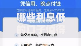 哪些利息低的口子值得选择？正规低息贷款渠道解析