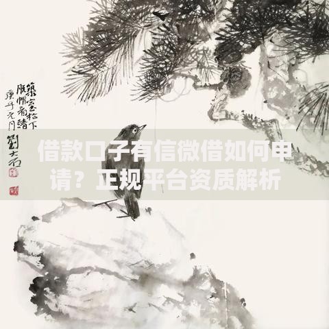 借款口子有信微借如何申请？正规平台资质解析