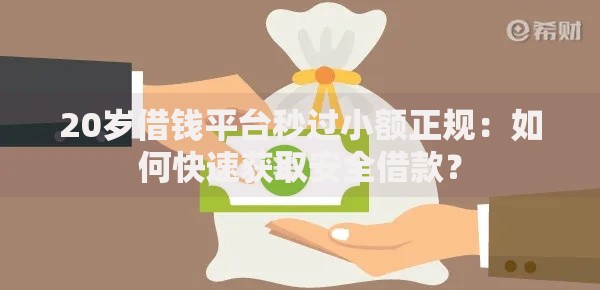 20岁借钱平台秒过小额正规：如何快速获取安全借款？