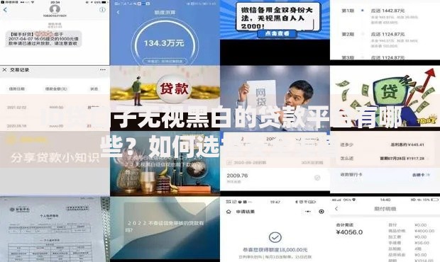 ID贷口子无视黑白的贷款平台有哪些？如何选择安全渠道