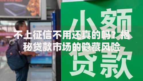 不上征信不用还真的吗？揭秘贷款市场的隐藏风险