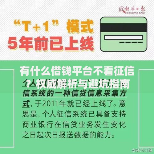 有什么借钱平台不看征信？权威解析与避坑指南