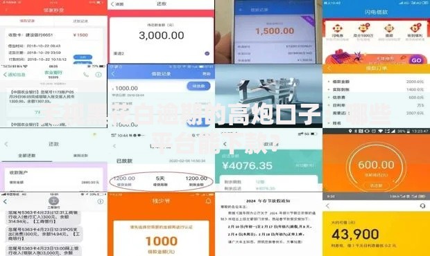 无视黑花白逾期的高炮口子：哪些平台能下款？