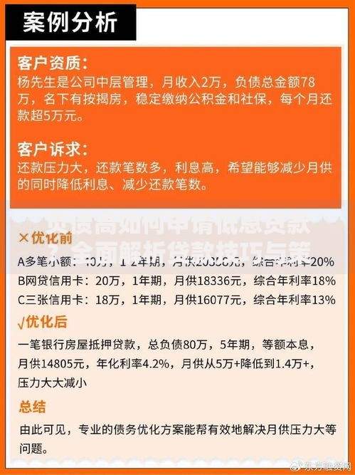 负债高如何申请低息贷款？全面解析贷款技巧与策略