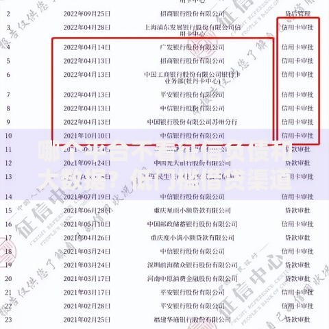 哪个平台不看征信负债和大数据？低门槛借贷渠道解析