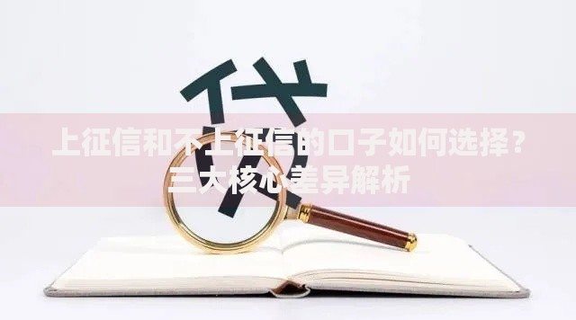 上征信和不上征信的口子如何选择？三大核心差异解析