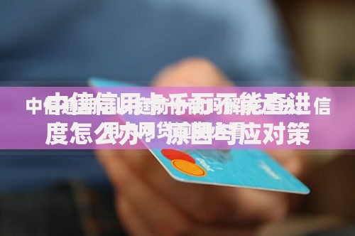 中信信用卡千万不能查进度怎么办？原因与应对策略