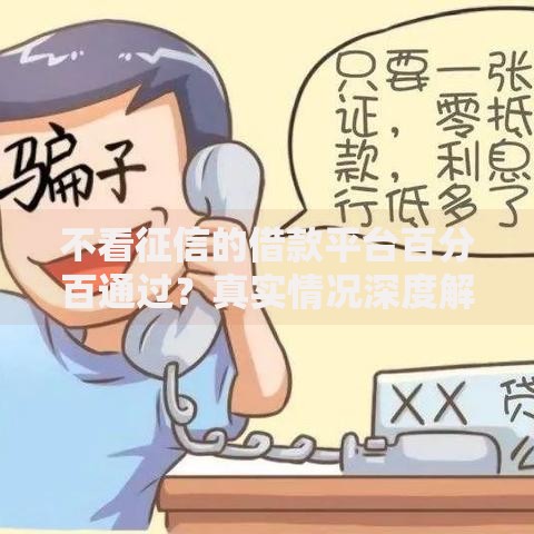 不看征信的借款平台百分百通过？真实情况深度解析