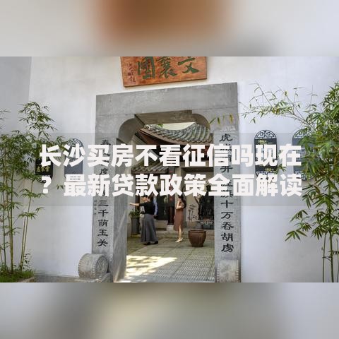 长沙买房不看征信吗现在？最新贷款政策全面解读