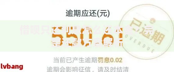 借呗只还利息怎么还本金？完整还款方案解析
