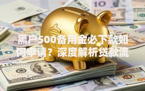 黑户500备用金必下款如何申请？深度解析贷款流程