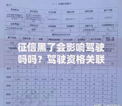 征信黑了会影响驾驶吗吗？驾驶资格关联性深度解析