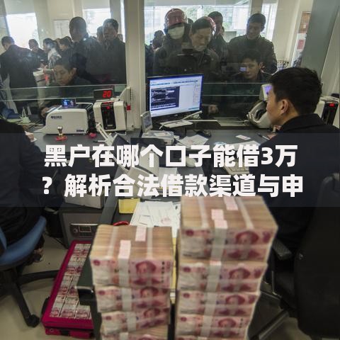 黑户在哪个口子能借3万？解析合法借款渠道与申请策略