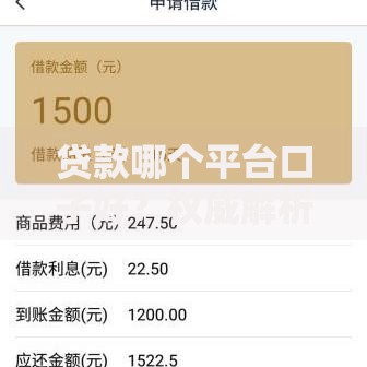 贷款哪个平台口子好？权威解析优质借贷渠道