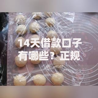 14天借款口子有哪些?正规平台推荐及申请攻略 14天借款口子有哪些?正规平台推荐及申请攻略
