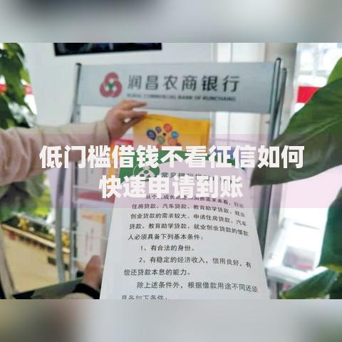 低门槛借钱不看征信如何快速申请到账